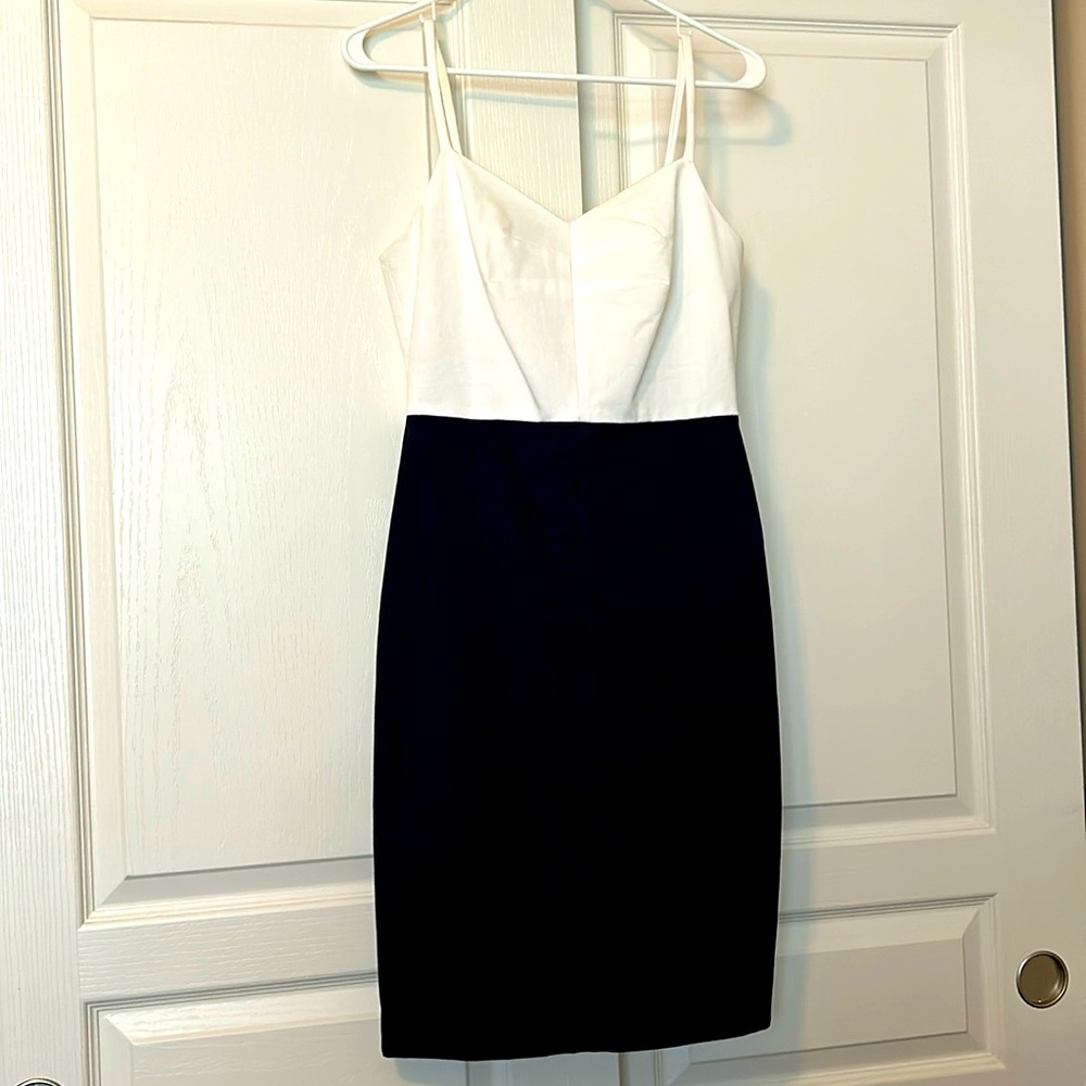 Banana Republic Navy and White Dress Size 6